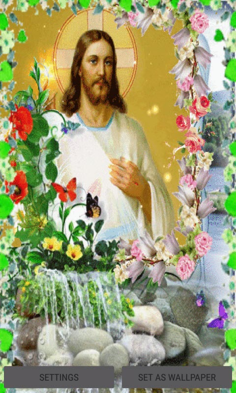 Jesus In Flowers LWP