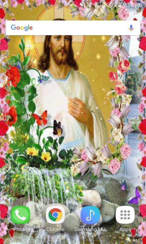 Jesus In Flowers LWP