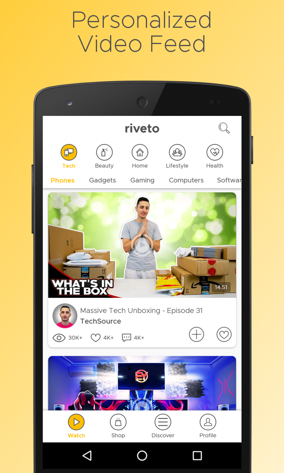 Riveto - Watch, Discover, Shop