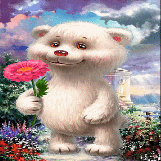 Bear Baby Flower LWP