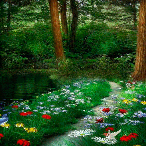 Flowers Forest Live Wallpaper