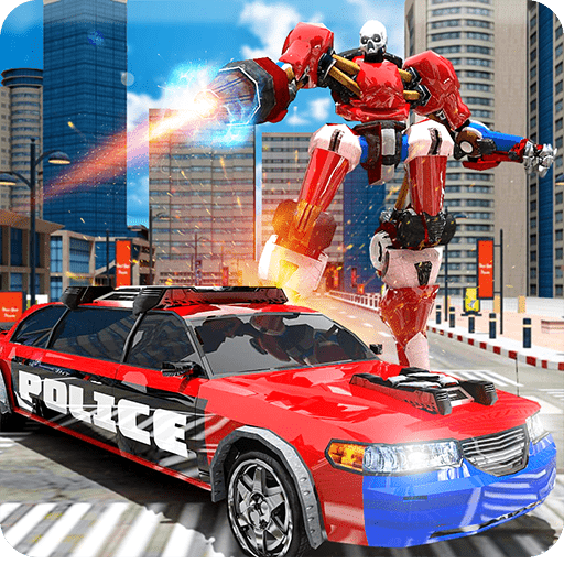 Police Car Robot Transform - Robot Warrior