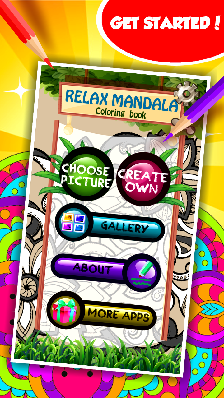 Relax Mandala Coloring Book