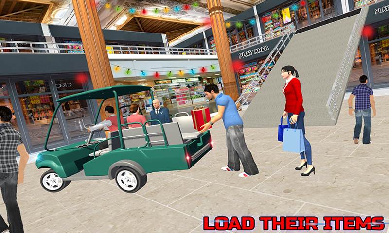 Shopping Complex Taxi Cart Simulator