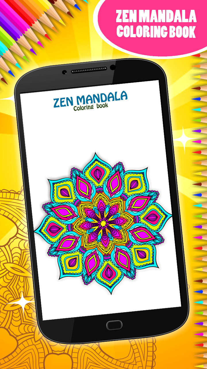 Zen Mandala Coloring Book