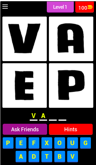4 Letter Word Guessing Game