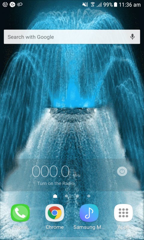 Blue Fountain Live Wallpaper