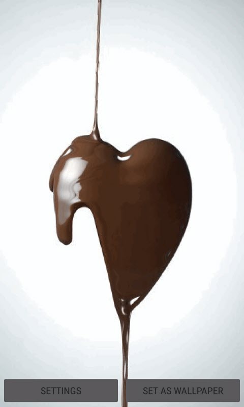 Chocolaty Heart Live Wallpaper