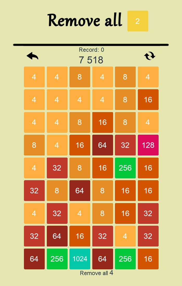 Numbers - interesting puzzle game