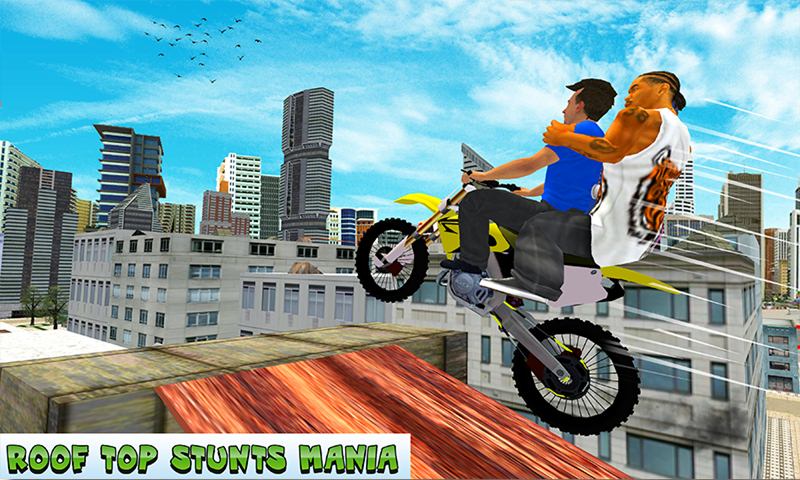 Rooftop Bike Rider Stunts 2k18