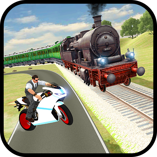 Train vs Super Nitro Bike Racing Challenge