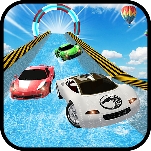 Water Slide Sports Cars Extreme Stunts