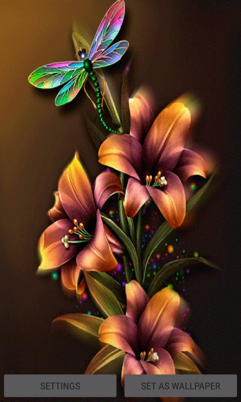 Animated Flowers Live Wallpaper