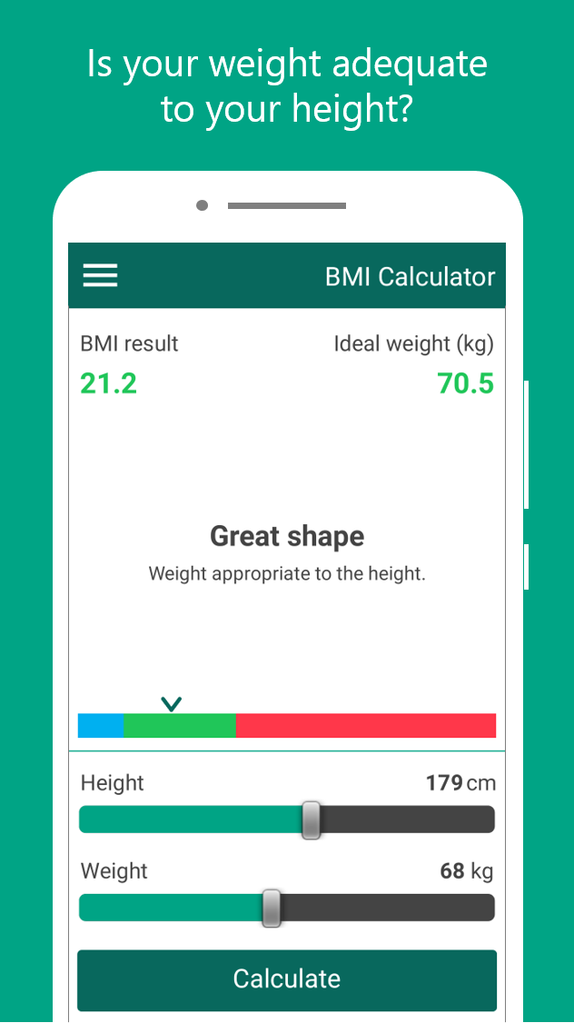 BMI Calculator - Body Mass Index and Ideal Weight - Weight loss