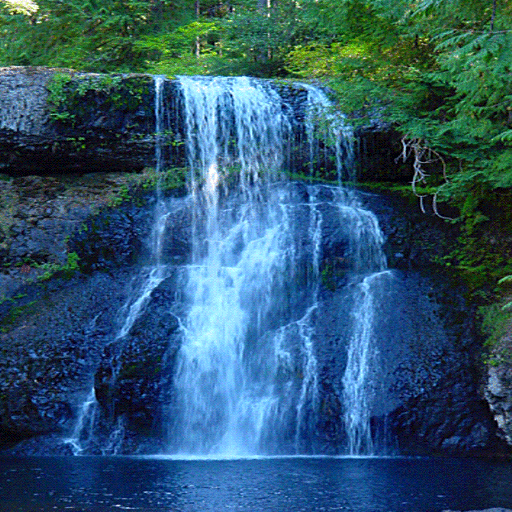 Forest Blue Waterfall LWP