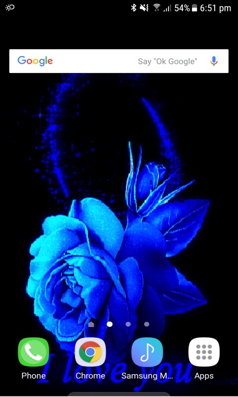 Lovely Blue Rose LWP