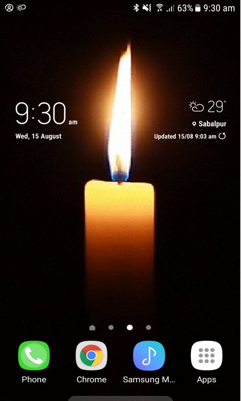 Bright Candle Live Wallpaper