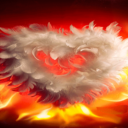 Fiery Wings Heart LWP