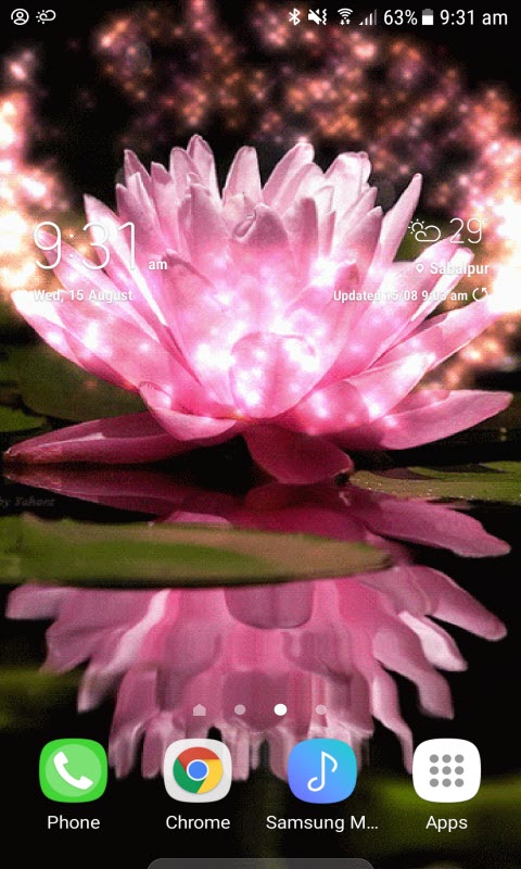 Pink Lotus Live Wallpaper