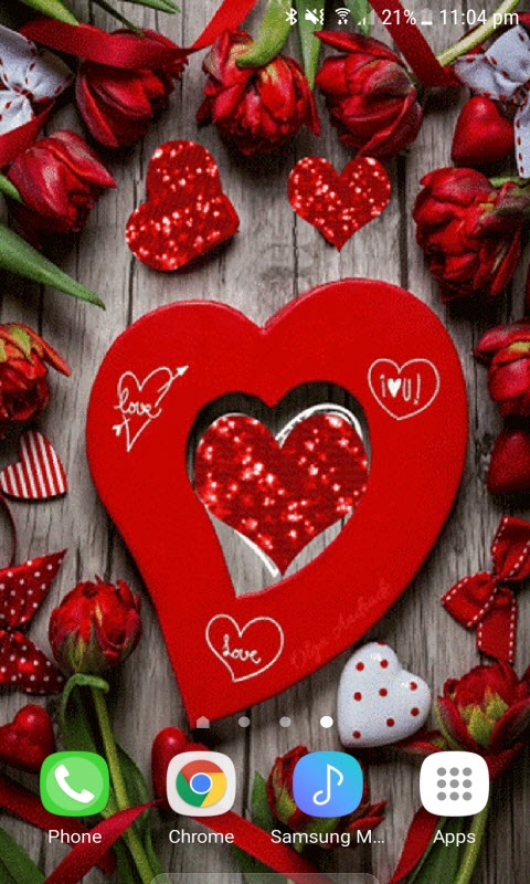 Valentine Hearts Live Wallpaper