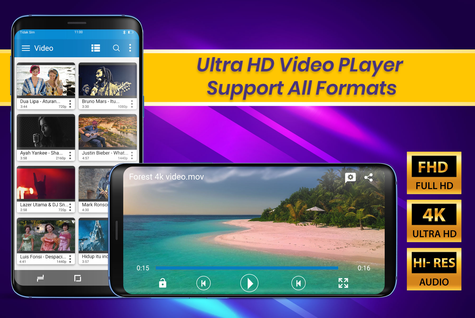 Video Player HD All Format Free Music Player App