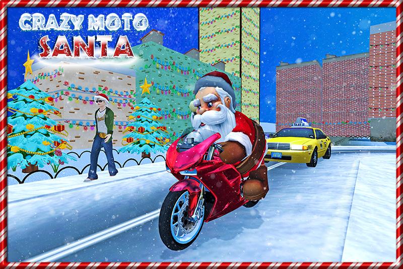 Crazy Santa Moto Gift Delivery