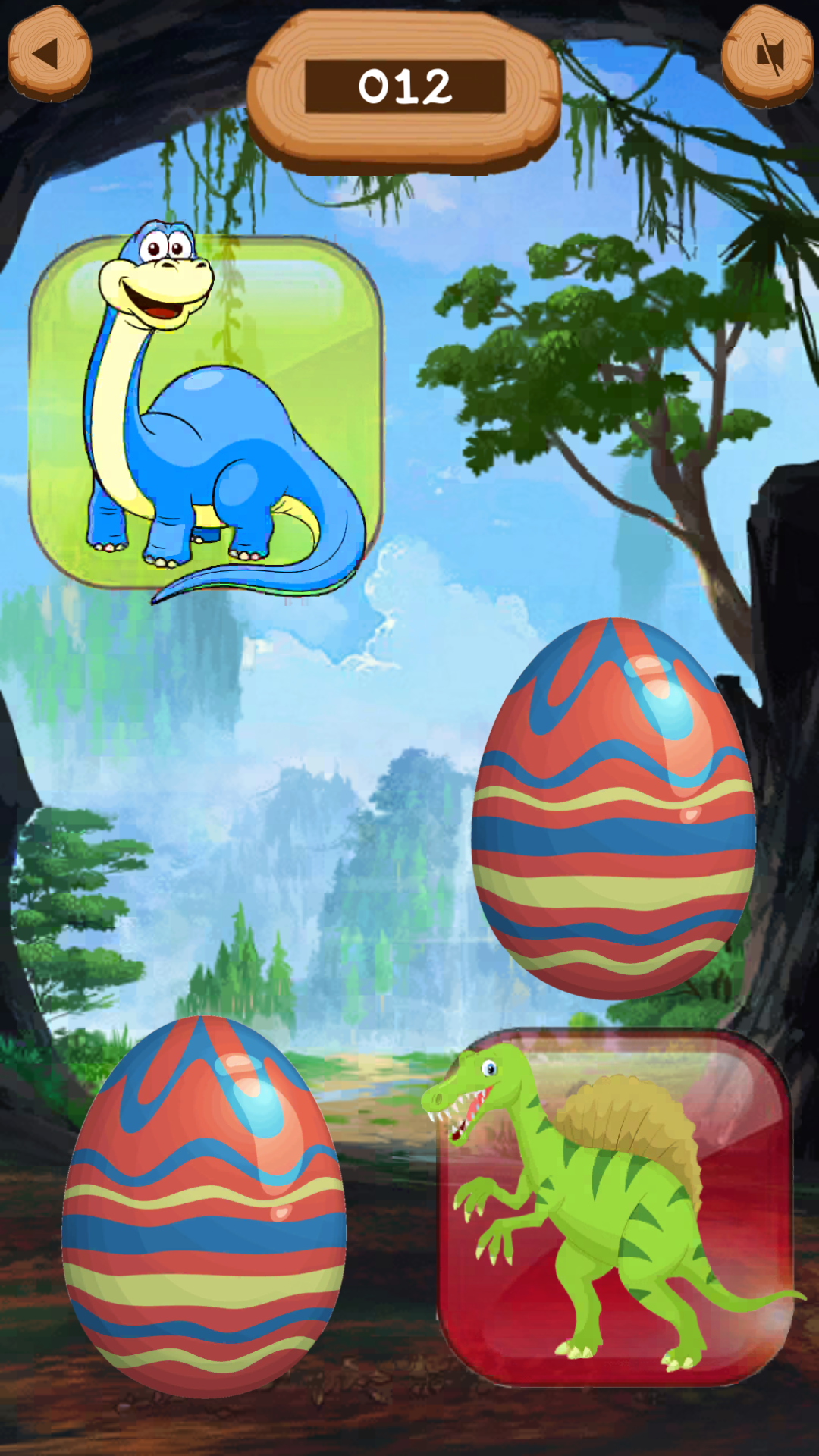 Memory Game Dinosaur Matching