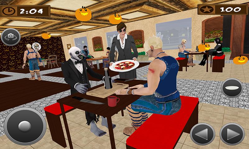Halloween Party Restaurant Waiter