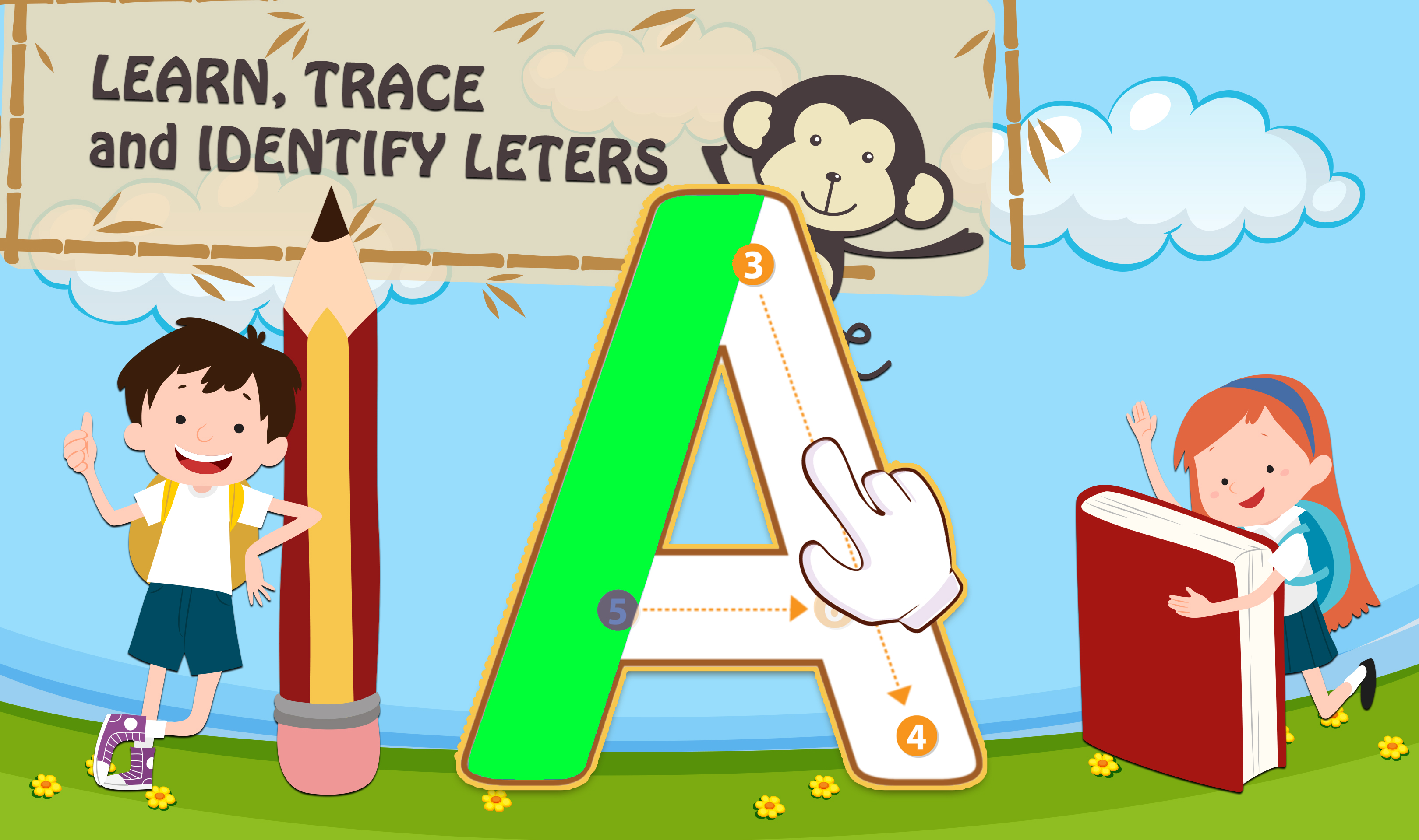 Learning ABC & Numbers kids - English Tracing