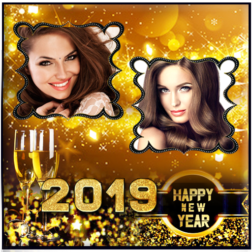 New Year Dual Photo Frames 2019