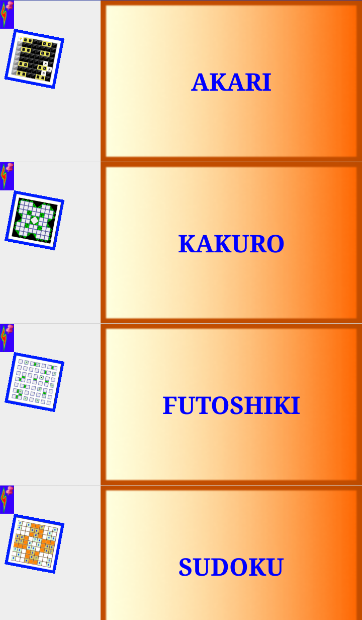 Sudoku Famille Kakuro Akari Futoshiki