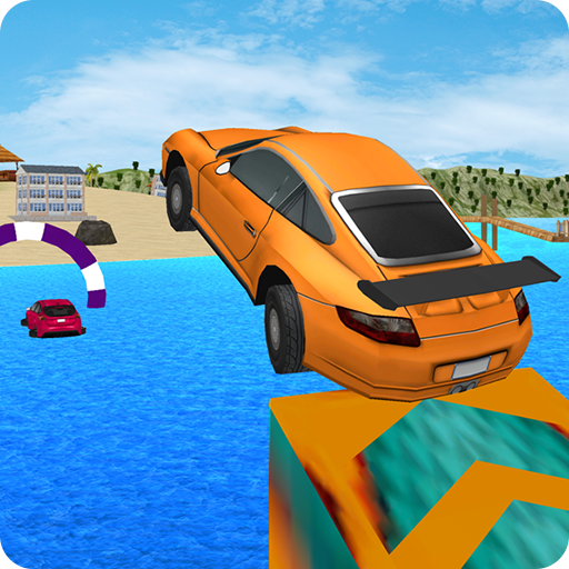 Kids Car Racing: Water Surfer Stunts