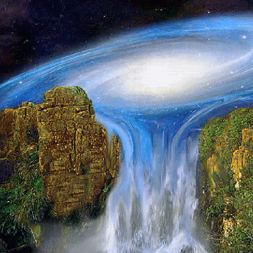 Milky Waterfall Live Wallpaper