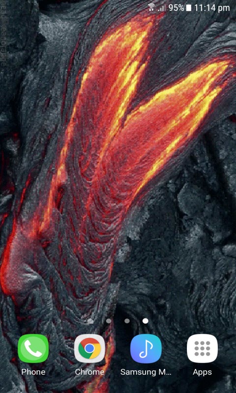 Mountain Lava Live Wallpaper