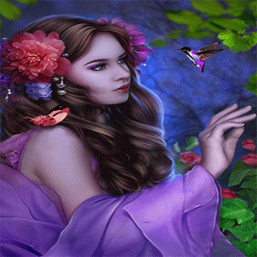 Purple Bird Beauty LWP