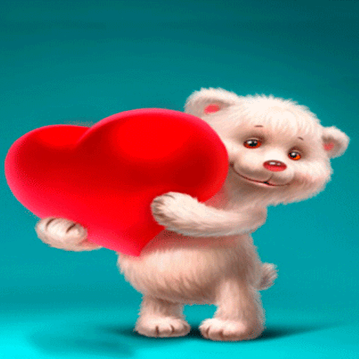 Teddy Red Heart LWP