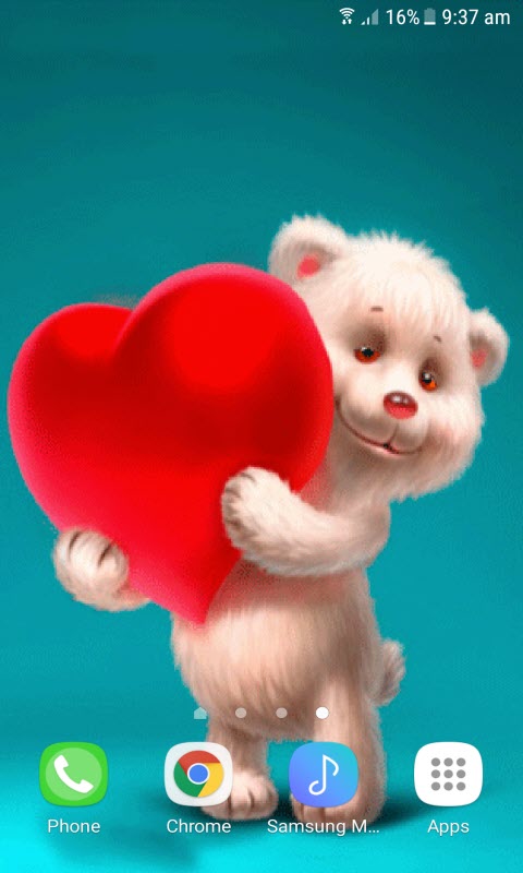 Teddy Red Heart LWP
