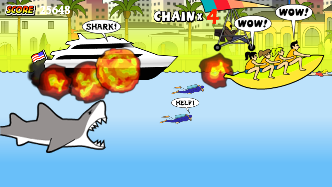 Miami Shark Flash Game - The Shark Menace Takes a Trip to Miami