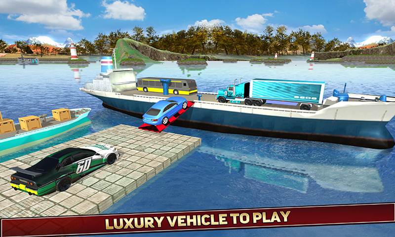 Luxury City Vehicle Transport Ship Driving