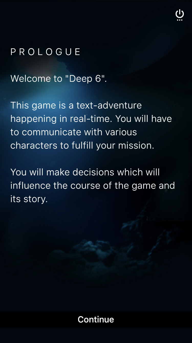 Deep 6 - Sci-Fi Text Adventure