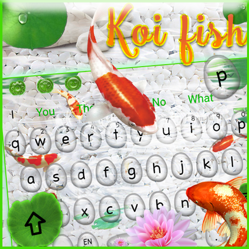 Live Cute Koi Fish Keyboard Theme