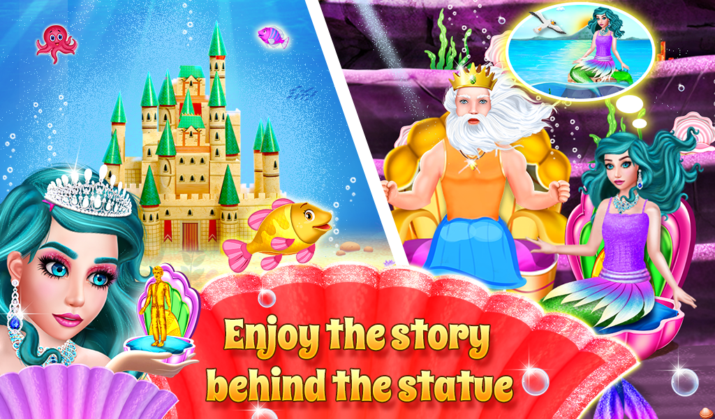 Mermaid & Prince Rescue Love Crush Story Game