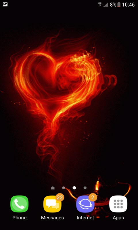 Smokey Red Heart LWP