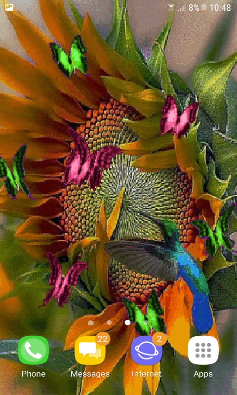 Sunflower Butterflies LWP