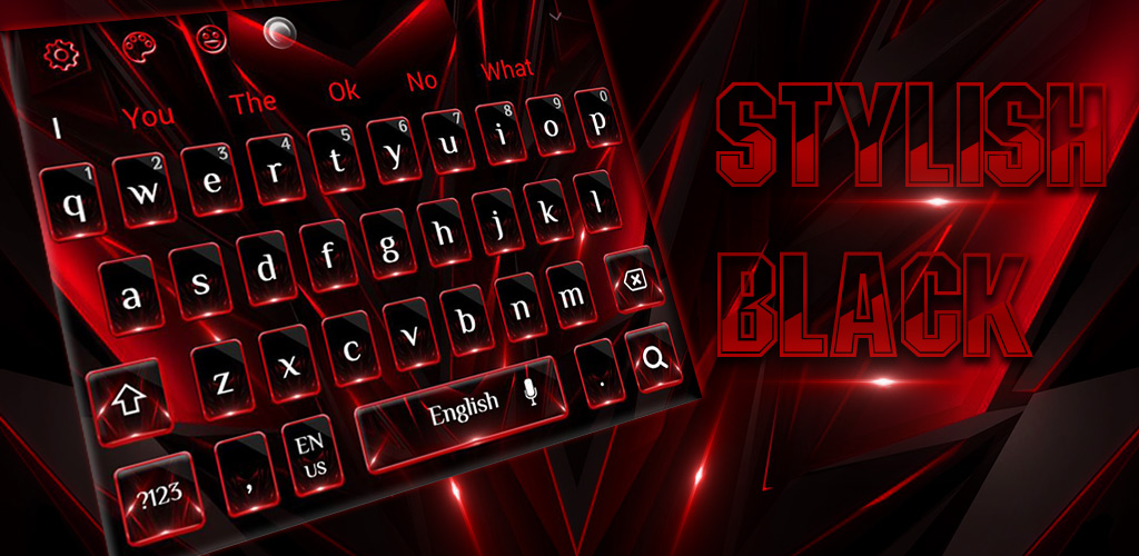 Classic Business Red Black Keyboard