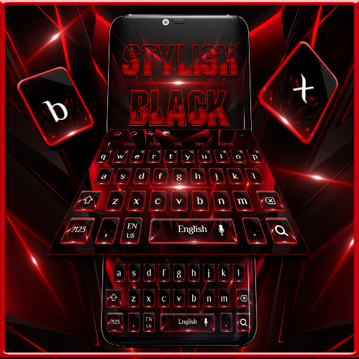 Classic Business Red Black Keyboard