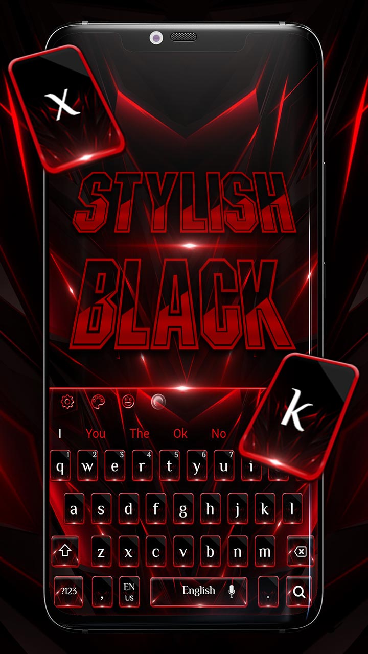 Classic Business Red Black Keyboard