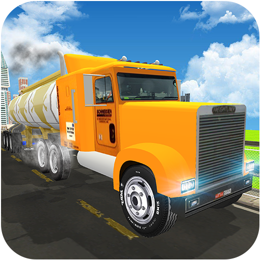 Fuel Transport Oil Tanker: City Cargo Truck Driver