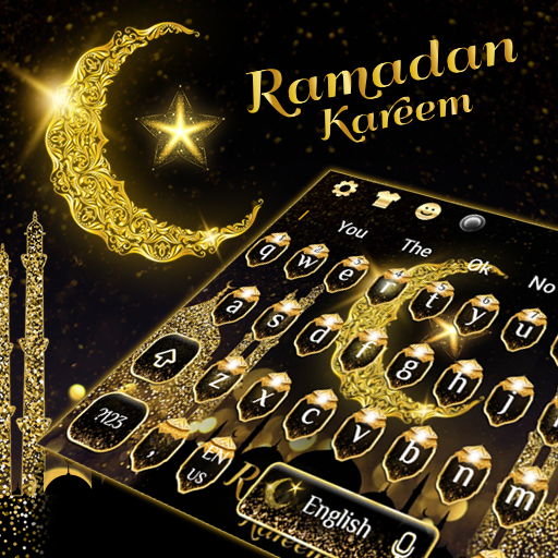 Gold Ramadan Kareem keyboard Theme