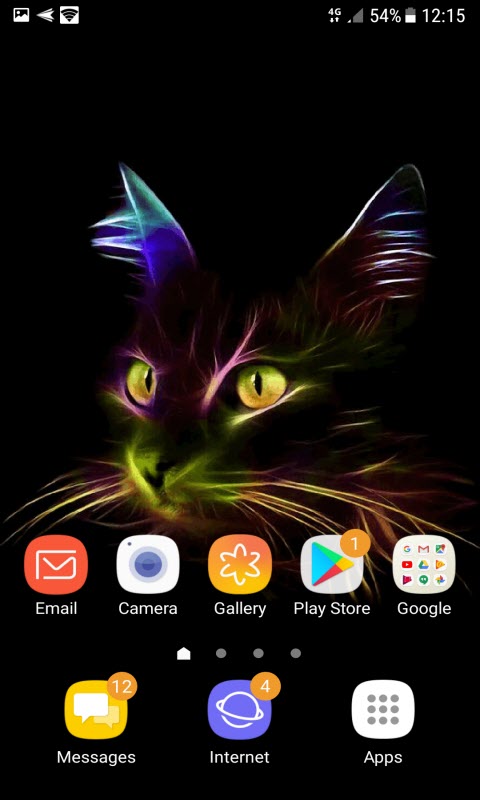 Neon Cat Live Wallpaper